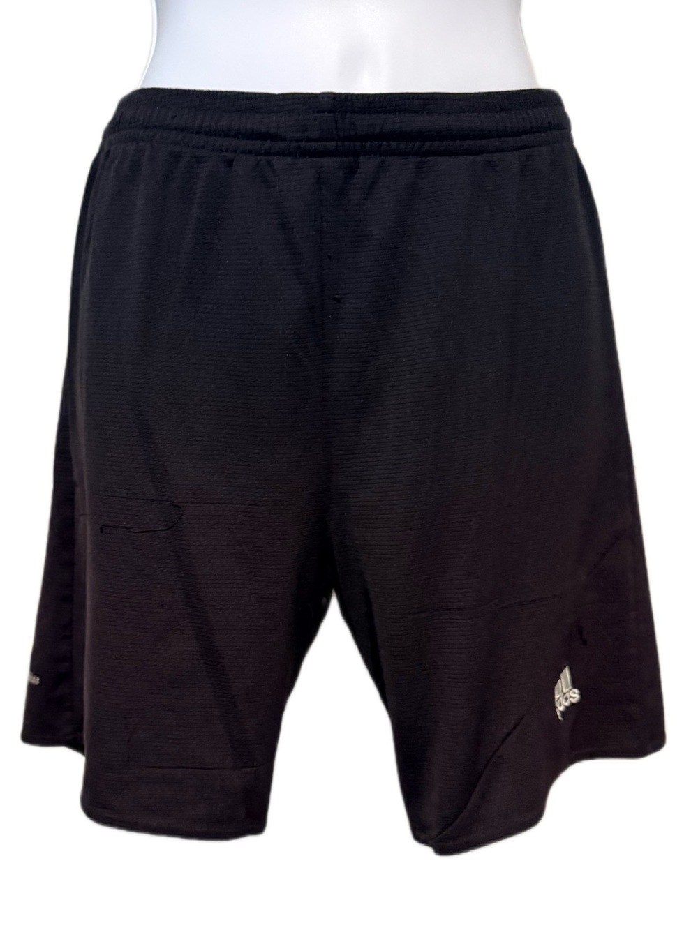 Adidas Black Boys Athletic Shorts with Small Logo